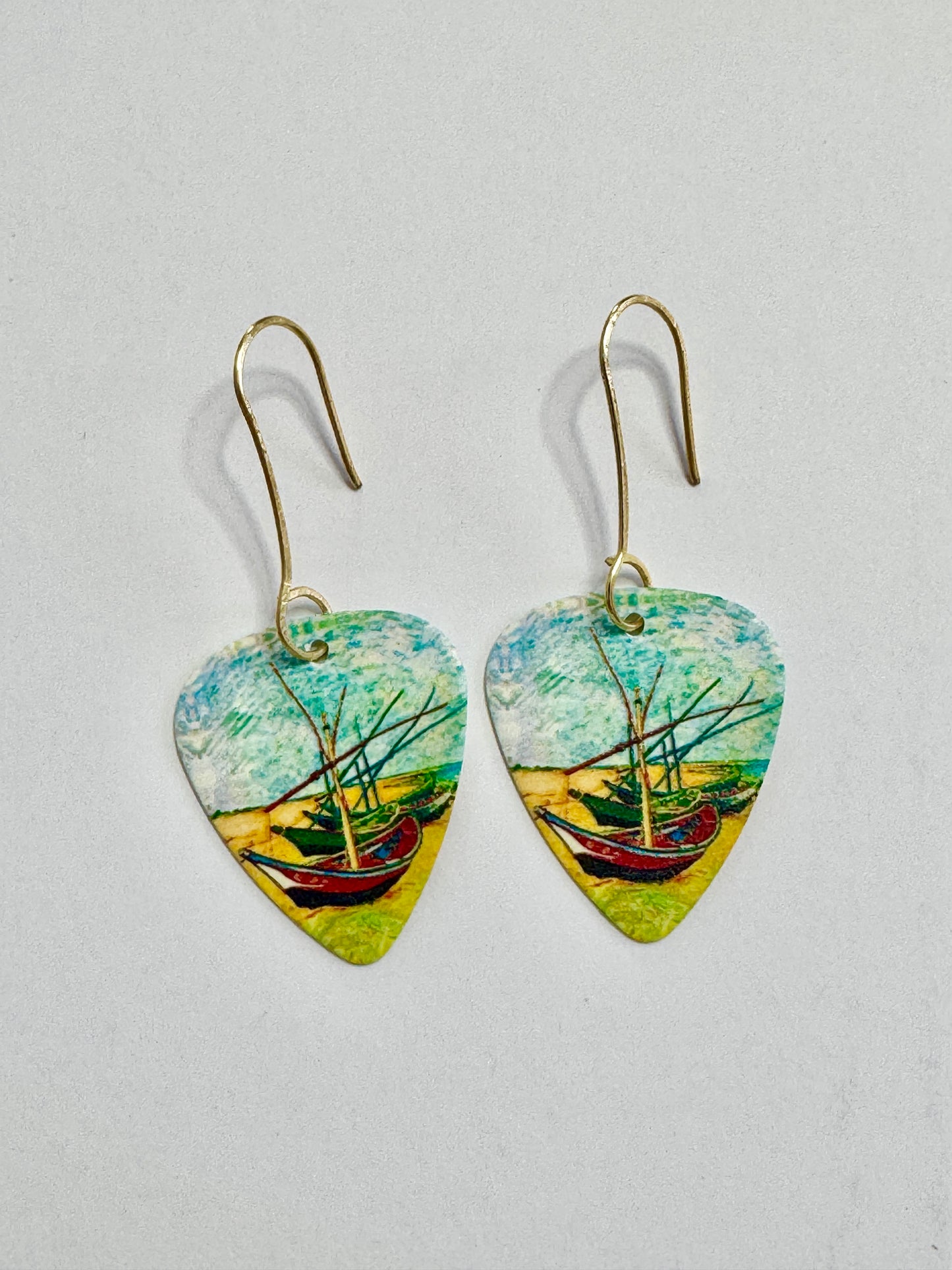 Van Gogh Series of Guitar Pick Earrings