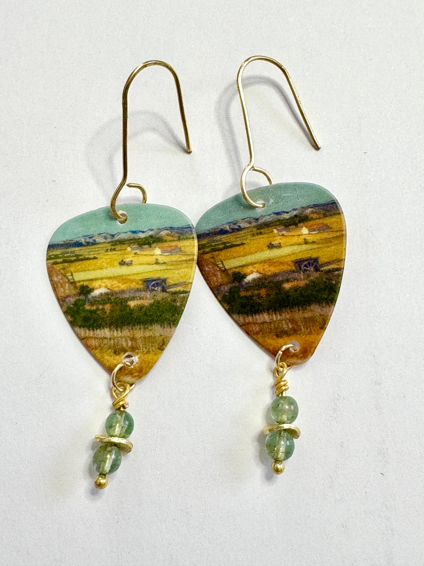 Van Gogh Series of Guitar Pick Earrings