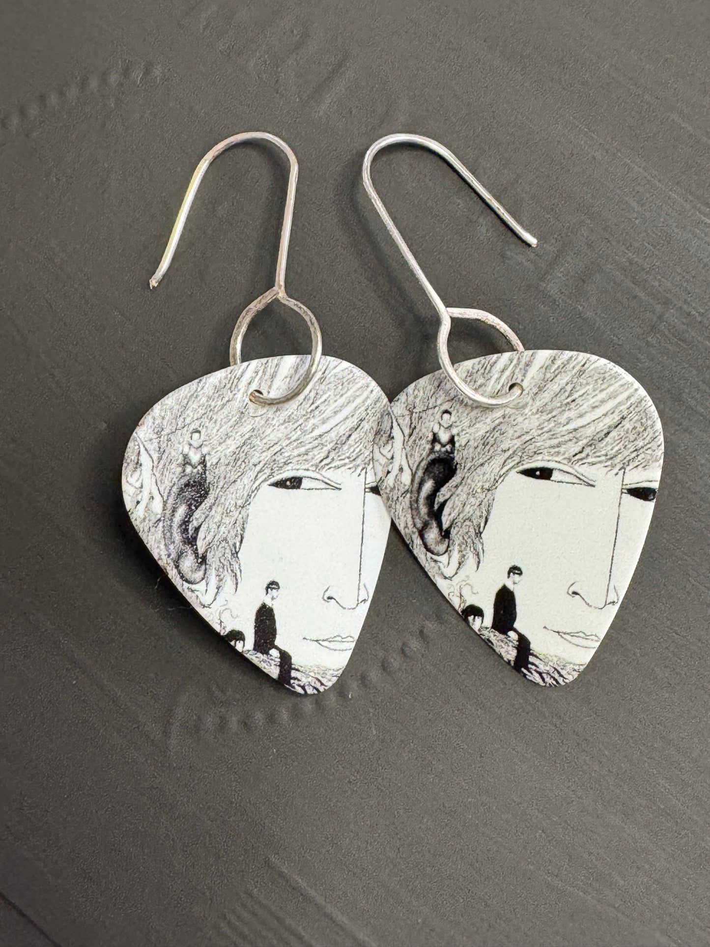 Guitar Pick Earrings- R & R and American Flags