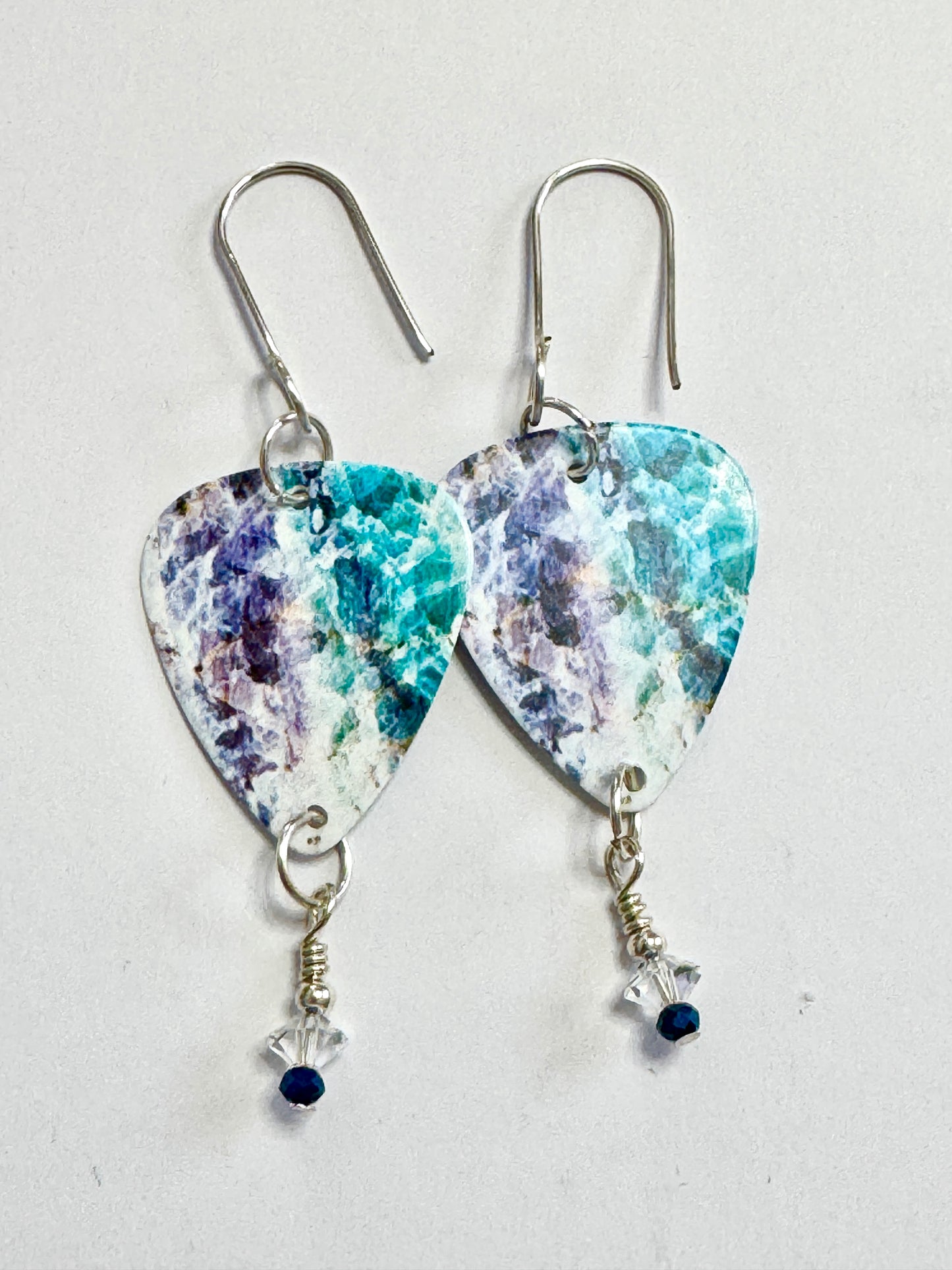 Swirl Guitar Pick Earrings