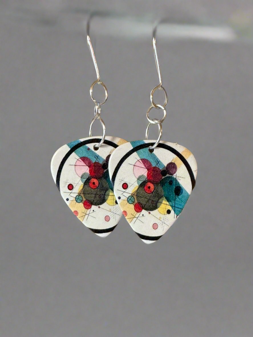 Artist Themed Guitar Pick Earrings