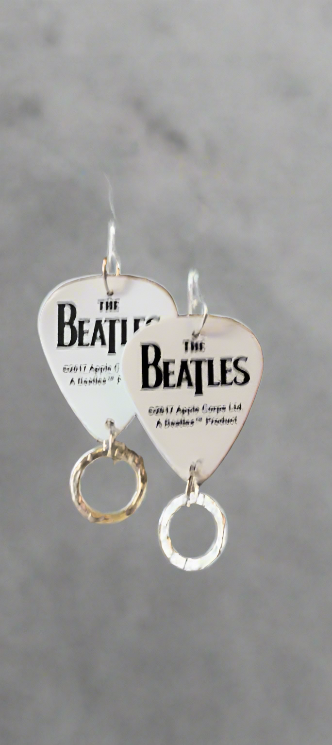 Artist Themed Guitar Pick Earrings