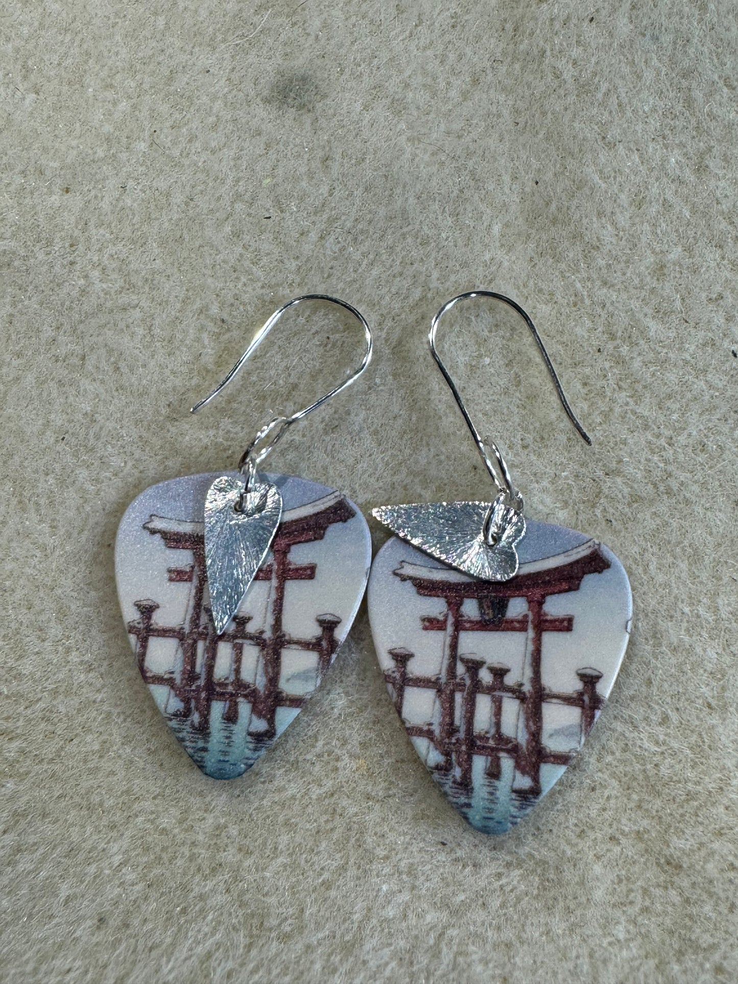 Artist Themed Guitar Pick Earrings