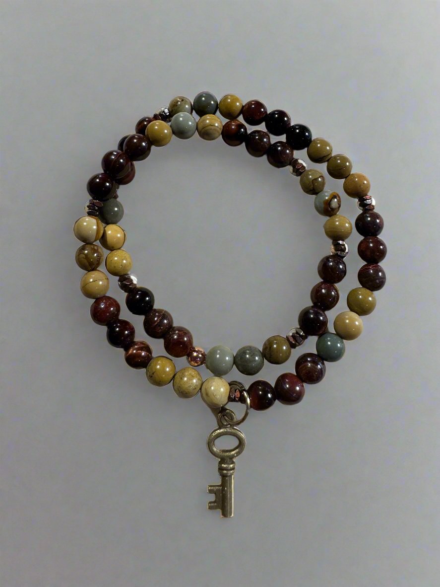 Beaded Bracelet Half Mala (54 beads with spacers)